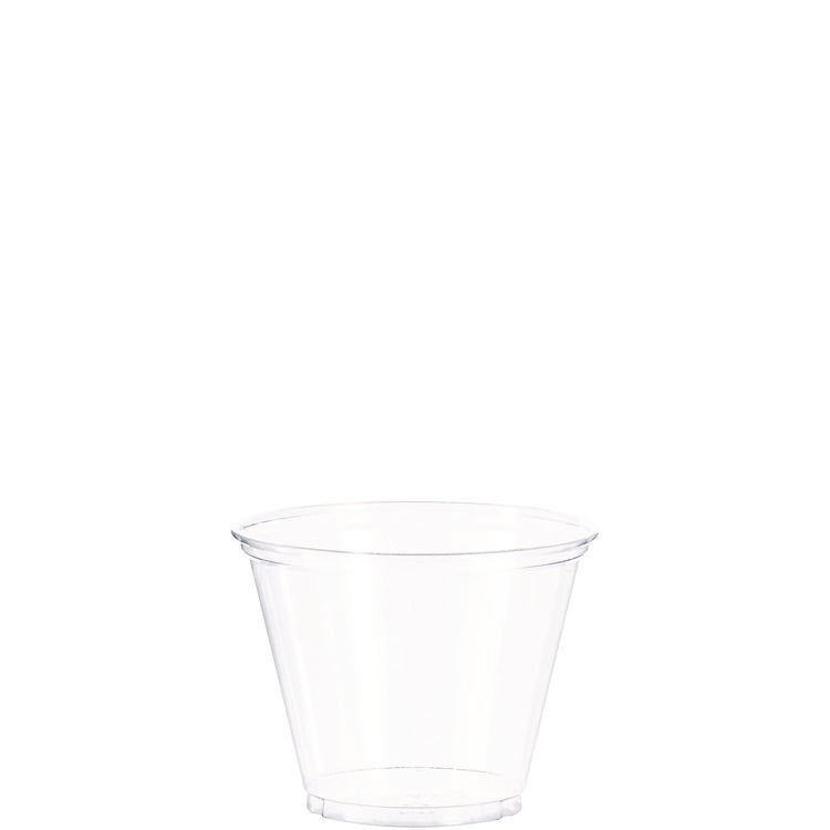 Ultra Clear PET Cups, 9 oz, Squat, 50/Bag, 20 Bags/Carton