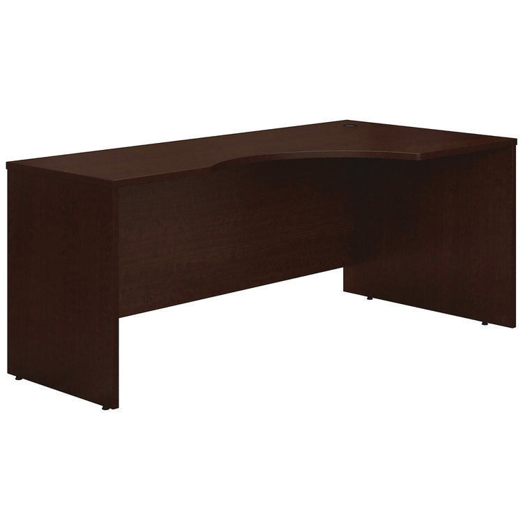 Series C Collection Corner Desk Module, Right, 71.13" x 35.5" x 29.88", Hansen Cherry/Graphite Gray