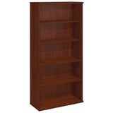 Series C Collection Bookcase, Five-Shelf, 35.63w x 15.38d x 72.78h, Hansen Cherry