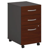 Series C Mobile Pedestal File, Left/Right, 3-Drawers: Box/Box/File, Legal/Letter/A4/A5, Cherry/Gray, 15.75" x 20.25" x 27.88"