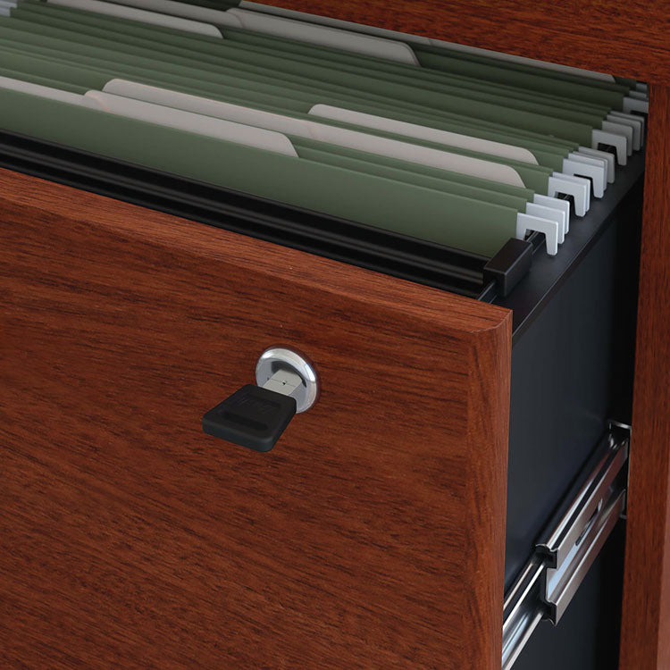 Series C Lateral File, 2 Legal/Letter/A4/A5-Size File Drawers, Mahogany, 35.75" x 23.38" x 29.88"