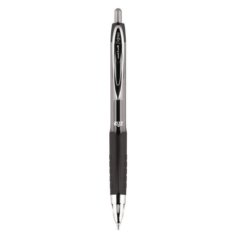 Signo 207 Gel Pen, Retractable, Medium 0.7 mm, Black Ink, Smoke/Black Barrel, Dozen