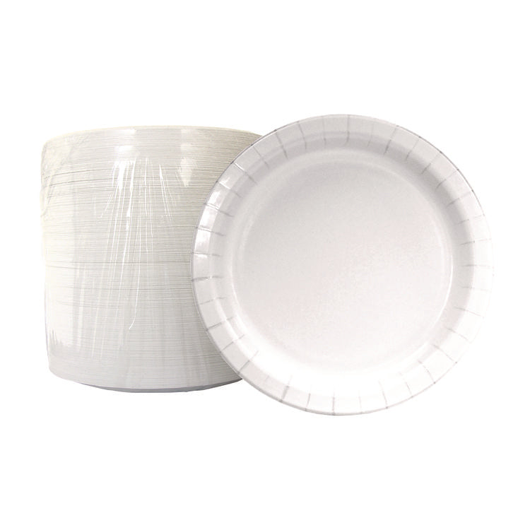 Paper Dinnerware, Plate, 6  dia, White, 1,000/Carton
