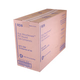 Recycleware Round Deli Container, 8 oz, 4.6  Diameter x 1.7  h, Clear, Plastic, 500/Carton