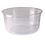 Recycleware Round Deli Container, 12 oz, 4.6  Diameter x 2.3  h, Clear, Plastic, 500/Carton