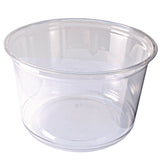 Recycleware Round Deli Container, 16 oz, 4.6  Diameter x 3  h, Clear, Plastic, 500/Carton