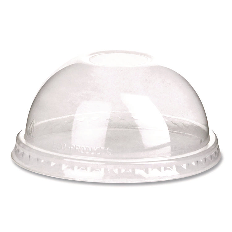 GreenStripe Cold Cup Dome Lids, With Hole, Fits 9oz to 24oz Cups, Clear, 100/Pack, 10 Packs/Carton