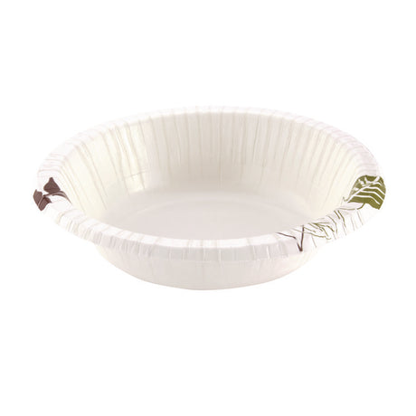 Pathways Heavyweight Paper Bowls, WiseSize, 12 oz, Green/Burgundy, 125/Pack
