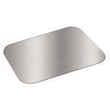 Foil Laminated Board Lid for Take Out Containers, 6.25 x 8.37, White/Silver, 500/Carton