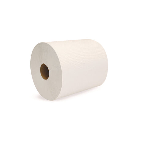 Boardwalk Green Universal Roll Towels, 1-Ply, 8" x 800 ft, Natural White, 6 Rolls/Carton
