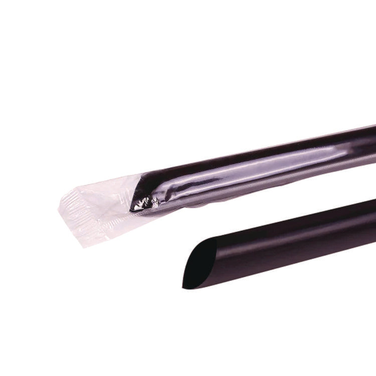 Boba Straws, 9 , Black, 1,600/Carton