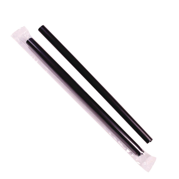 Boba Straws, 9 , Black, 1,600/Carton
