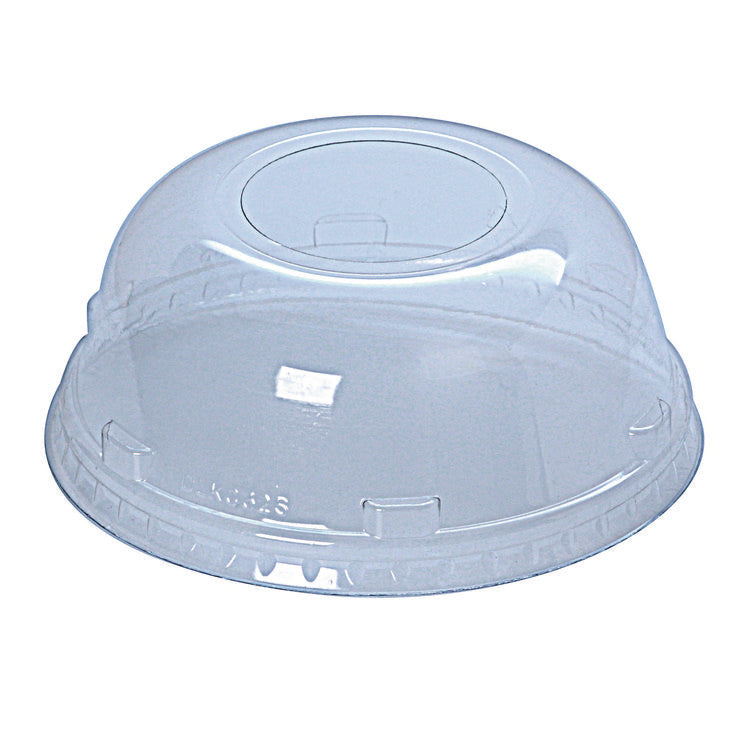 Kal-Clear/Nexclear Drink Cup Lids, Squat Dome Lid with 1.75  Hole, Fits 32 oz Cold Cups, Clear, 500/Carton