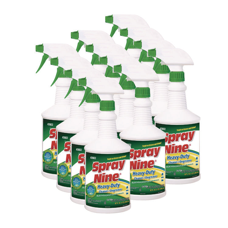 Heavy Duty Cleaner/Degreaser/Disinfectant, Citrus Scent, 32 oz, Trigger Spray Bottle, 12/Carton