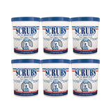 Hand Cleaner Towels, 1-Ply, 10 x 12, Citrus, Blue/White, 72/Bucket, 6 Buckets/Carton