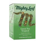 Whole Leaf Tea Pouches, Green Tea Tropical, 15/Box