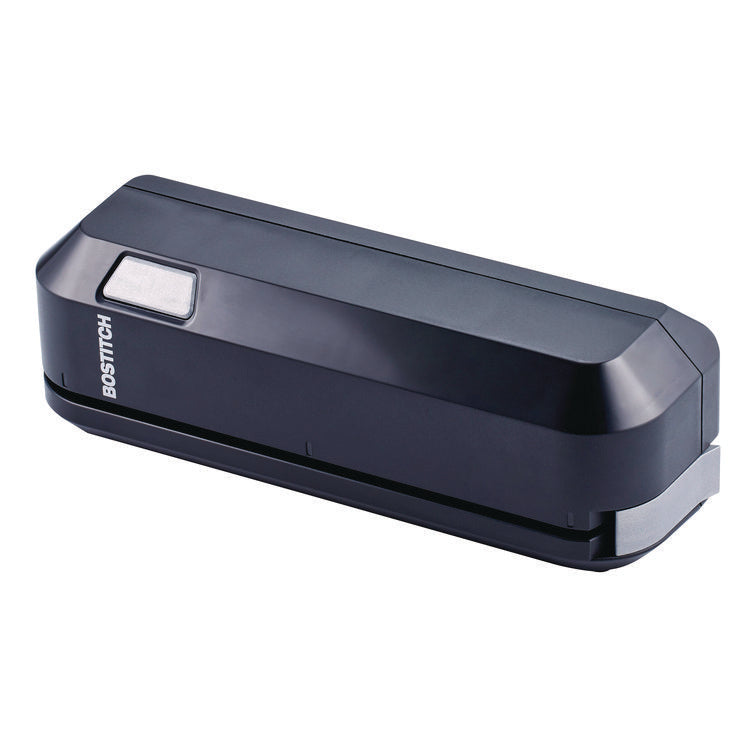 20-Sheet Electric Three-Hole Punch, 9/32  Holes, Black