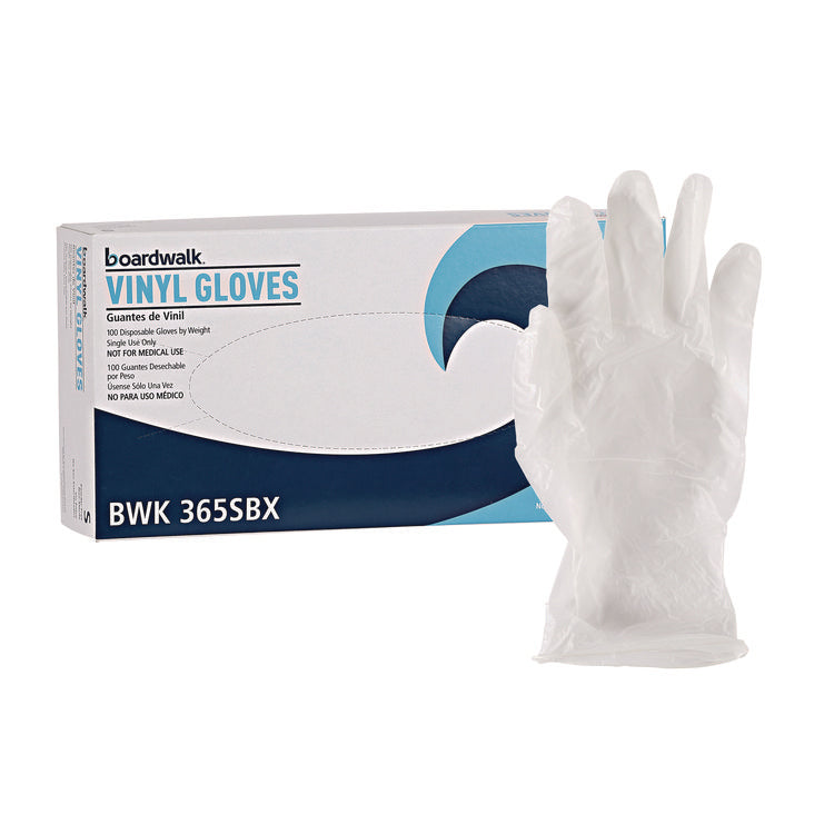 General Purpose Vinyl Gloves, Powder/Latex-Free, 2.6 mil, Small, Clear, 100/Box, 10 Boxes/Carton