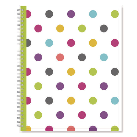 Teacher Dots CYO Cover Weekly/Monthly Lesson Planner, 2024 to 2025, Nine Classes, Multicolor Cover, (144) 11 x 8.5 Pages