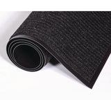Needle-Rib Wiper/Scraper Mat, Polypropylene, 36 x 48, Charcoal