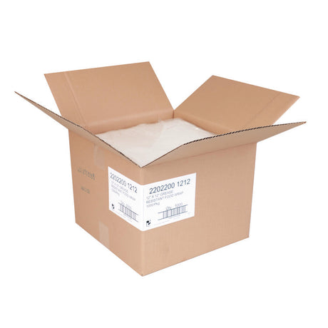 Grease-Resistant Food Wrap, 12  x, 12 , White, 5,000/Carton