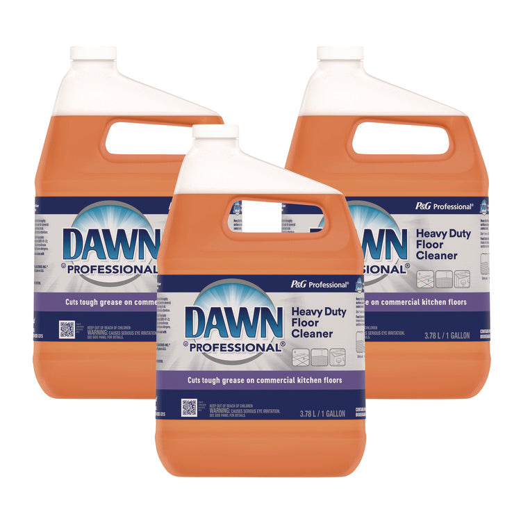 Heavy-Duty Floor Cleaner, Neutral Scent, 1 gal Bottle, 3/Carton