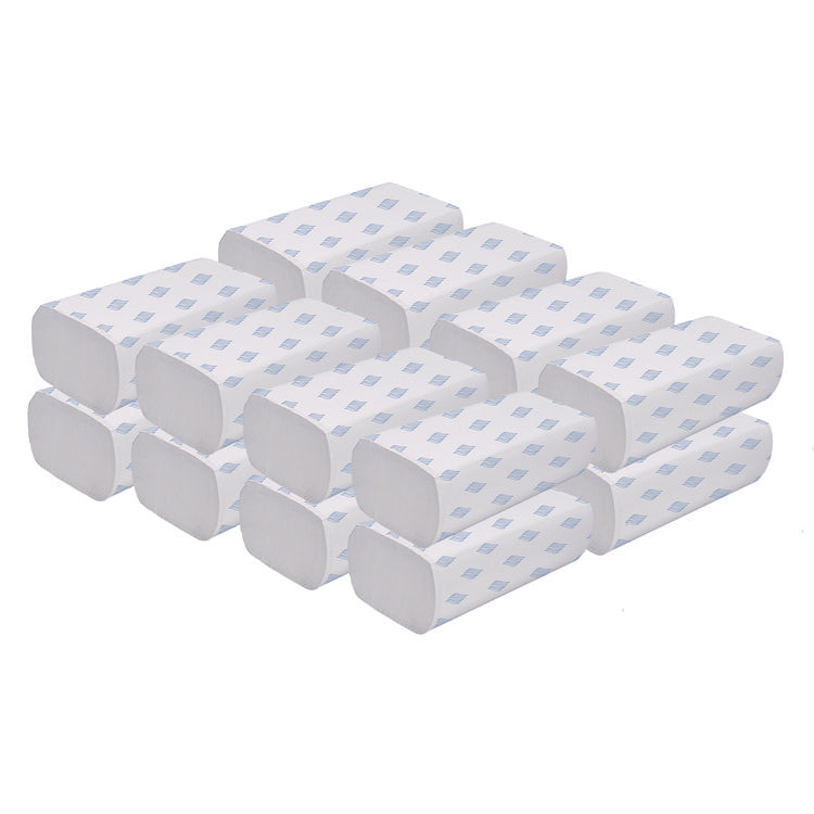Multifold Towels, 1-Ply, 9.25 x 9.05, White, 250/Pack, 16 Packs/Carton