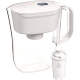 Classic Water Filter Pitcher, 40 oz, 5 Cups, Clear, 2/Carton