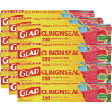 ClingWrap Plastic Wrap, 200 Square Foot Roll, Clear, 12 Rolls/Carton