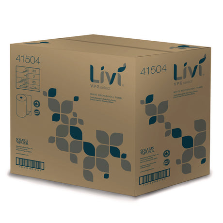 Kitchen Roll Towel, 2-Ply, 10.98 x, 9.98, White, 30 Rolls/Carton