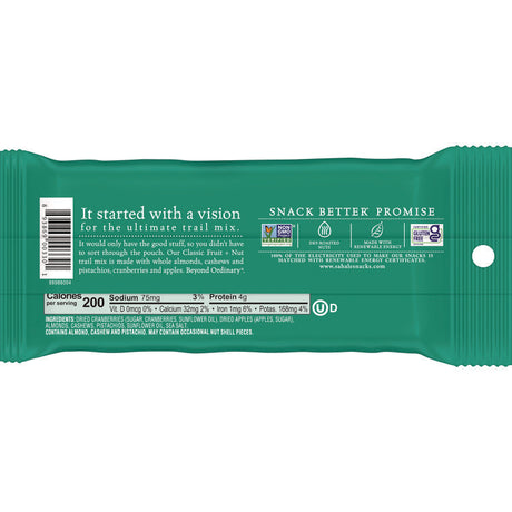 Fruit and Nut Classic Trail Mix, 1.5 oz Bag, 18/Carton
