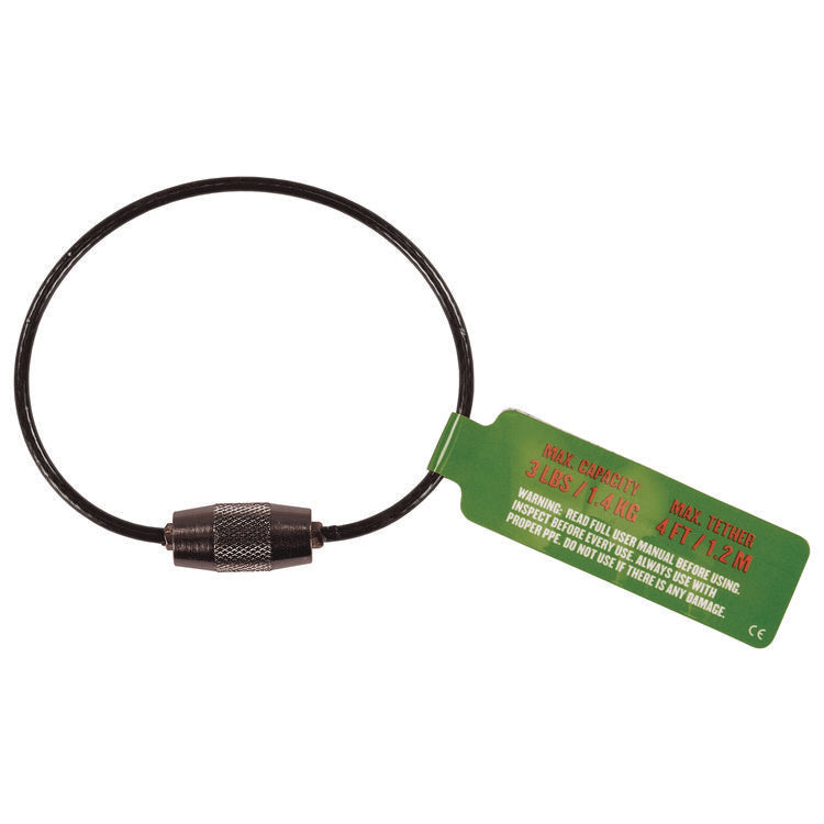 Squids 3708 Wire Tool Attachment w/Screw Gate Tool Tail, 3 lb Max Working Capacity, 6  Long, Black, 6/Pack