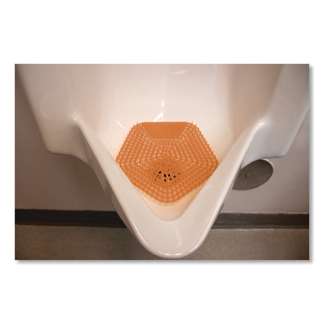 WCBasix Urinal Screen, Mango Mist Scent, Orange, 0.11 oz, 10/Box