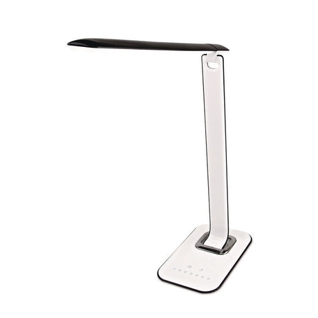 Turcom RelaxaLight Dimmable LED Desk Lamp with USB, Adjustable Neck, 16  to 28.5  High, White
