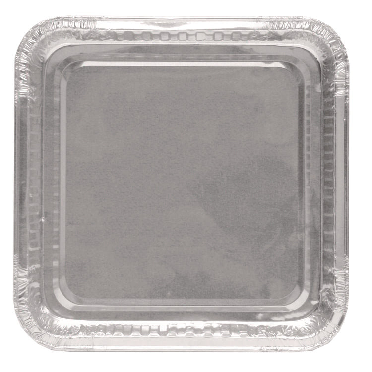 8  Square Cake Pan, 7.88 x 7.88 x 1.31, Silver, Aluminum, 500/Carton