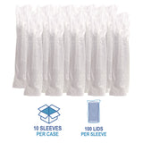 Crystal-Clear Cold Cup Straw-Slot Lids, Fits 9 oz Squat/12 oz PET Cups, 1,000/Carton