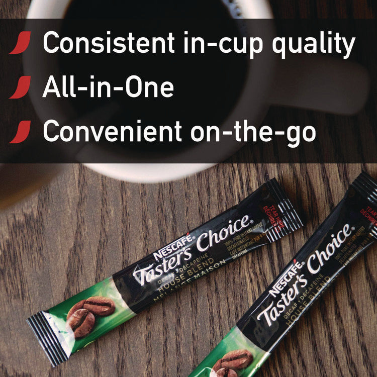 Taster s Choice Stick Pack, Decaf, 0.06oz, 80/Box, 6 Boxes/Carton