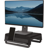 Breyta Monitor Stand, 13.94  x 11.97  x 3.25  to 6 , Black, Supports 33 lbs