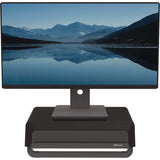 Breyta Monitor Stand, 13.94  x 11.97  x 3.25  to 6 , Black, Supports 33 lbs