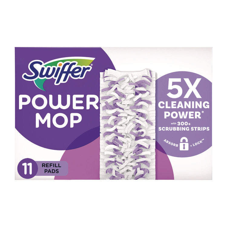 PowerMop Mopping Pads, 11.41 x 5.31, 11/Box, 2 Boxes/Carton