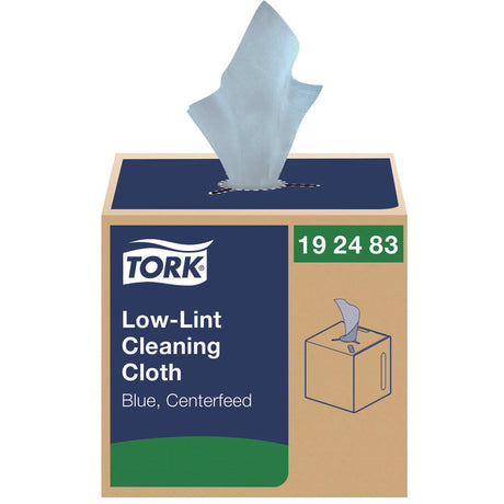 Low-Lint Cleaning Cloths, 1-Ply, 15 x 15, Blue, 240 Sheets, 4 Boxes/Carton