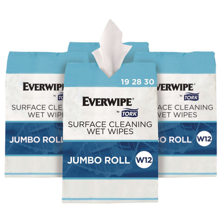 Surface Cleaning Wet Wipe, 1-Ply, 6 x 6, Lemon, White, 900 Sheets, 4/Carton