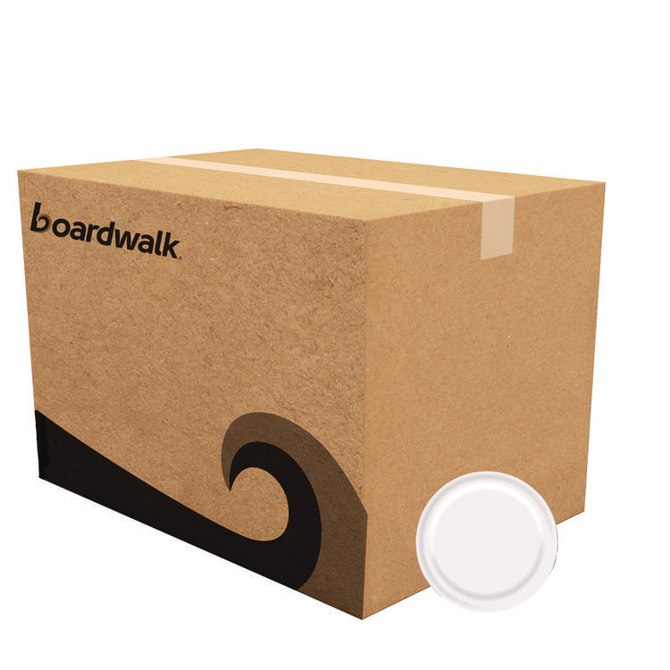 Paper Dinnerware, Plate, 9  dia, White, 1,000/Carton