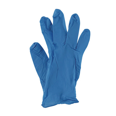 Disposable Powder-Free Nitrile Gloves, Small, Blue, 5 mil, 100/Box