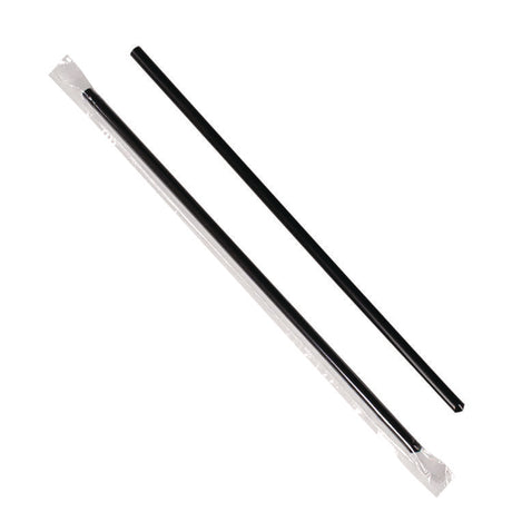 Jumbo Straws, 9 , Black, 2,000/Carton