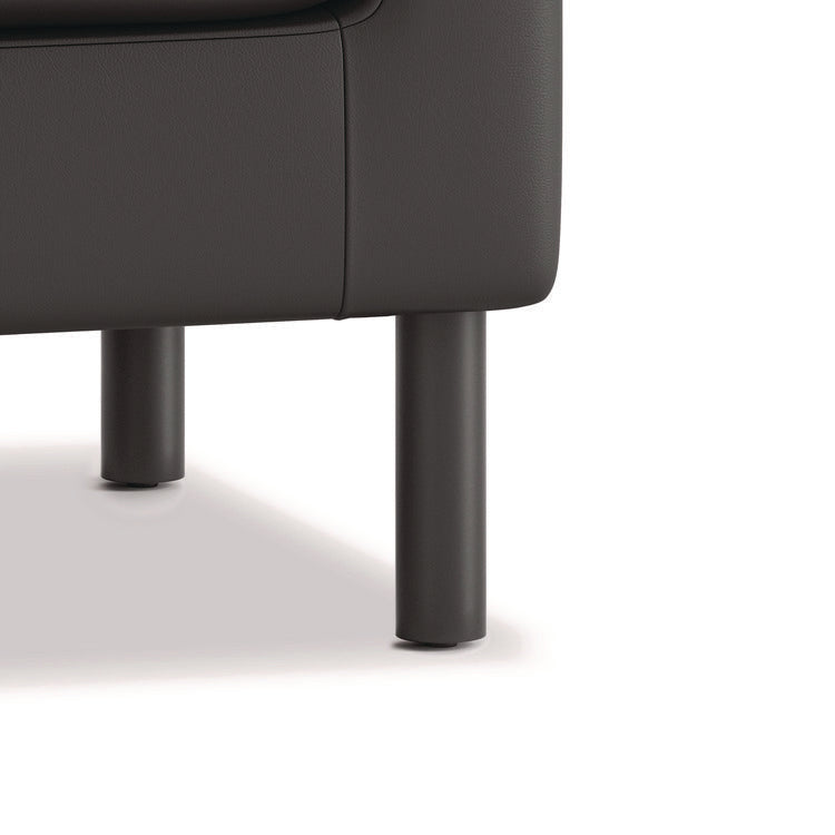 Parkwyn Series Ottoman, 23  x 23  x 17.5 , Black