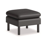 Parkwyn Series Ottoman, 23  x 23  x 17.5 , Black