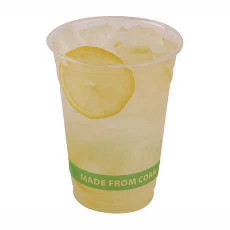 GreenStripe Renewable and Compostable Cold Cups, 12 oz, Clear, 50/Pack