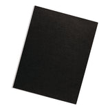 Expressions Linen Texture Presentation Covers for Binding Systems, Black, 11 x 8.5, Unpunched, 200/Pack