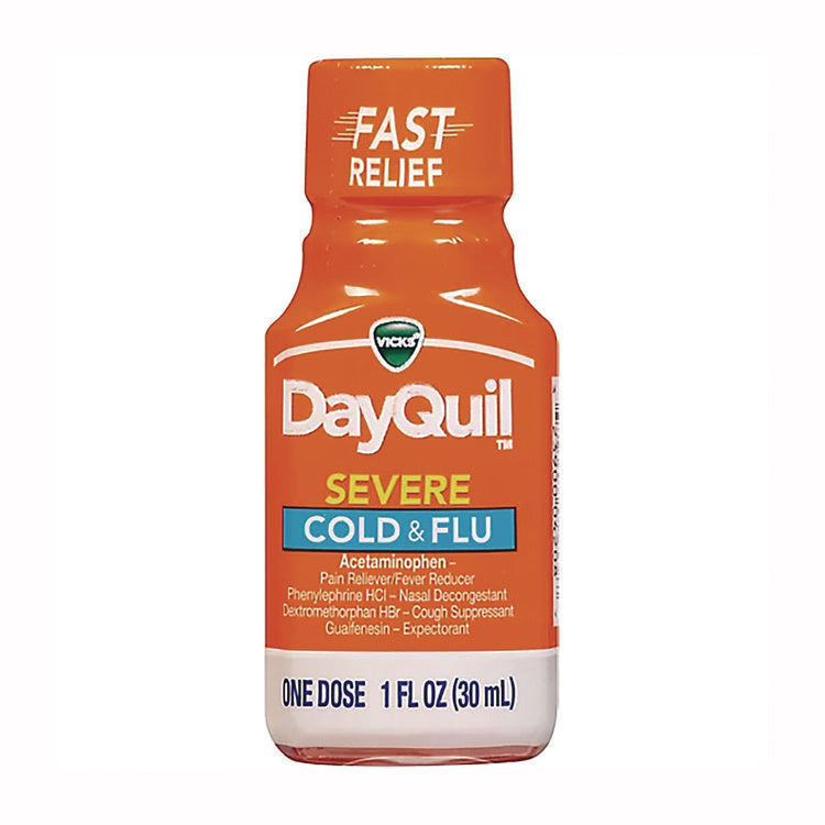 Severe Cold and Flu Relief Liquid, 1 oz Bottle